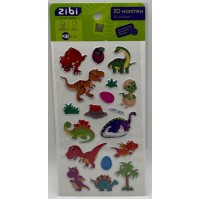 Наліпка 3D "DINO T-Rex" 18см, KIDS Line №ZB.63331/Zibi/(20)