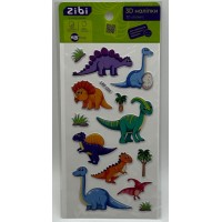 Наліпка 3D "DINO травоїдні" 18см, KIDS Line №ZB.63335/Zibi/(20)