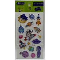 Наліпка 3D "Космічні фантазії" 18см, KIDS Line №ZB.63342/Zibi/(20)