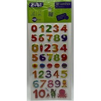 Наліпка 3D "Цифри та лічба" 23см, KIDS Line №ZB.63383/Zibi/(20)
