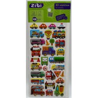 Наліпка 3D "Міський транспорт" 23см, KIDS Line №ZB.63385/Zibi/(20)