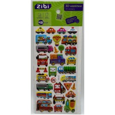 Наліпка 3D "Міський транспорт" 23см, KIDS Line №ZB.63385/Zibi/(20)
