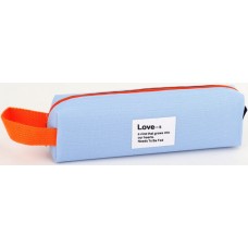 Пенал 1від., б/н,на блиск. блакитний №KJ4038/Мандарин/(48)
