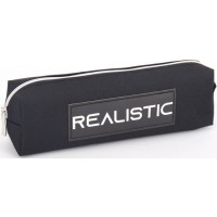 Пенал 1від., б/н,на блиск. "Realistic" чорний 2 №KJ4053/Мандарин/(48)