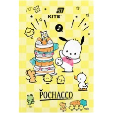 Блокнот А5 64арк. б/лін. м'яка обкл. Pochacco термобіндер №PC26-193/Kite/(10)