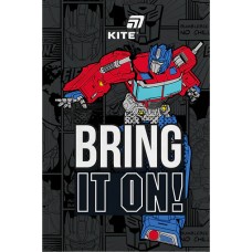 Блокнот А5 64арк. б/лін. м'яка обкл. Transformers термобіндер №TF26-193/Kite/(10)