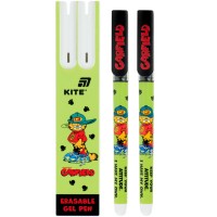 Набір ручок гел. "Kite" №GF26-069 Garfield 2шт "пиши-стирай" 0,5мм синя, у пеналі(4)