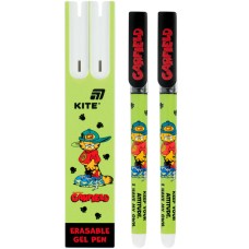 Набір ручок гел. "Kite" №GF26-069 Garfield 2шт "пиши-стирай" 0,5мм синя, у пеналі(4)