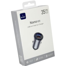 Зарядний пристрій авто Wiwu №Wi-CC30 USB 35W швидка зарядка black/Breidon/
