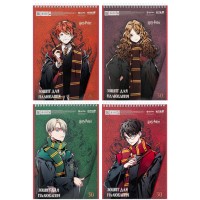 Зошит для малюв. на пруж. 30/120 А4 "HP" софт тач + УФ лак №HP25-243/Kite/(12)(96)