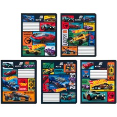 Зошит 12арк. лін. "Kite" софт тач + УФ лак Hot Wheels №HW26-234(20)(560)