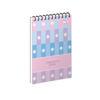 Блокнот пруж. А6 80арк. кліт. карт. обкл. ВД-лак Lovely Plaid №152501/Yes/