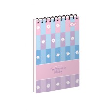 Блокнот пруж. А6 80арк. кліт. карт. обкл. ВД-лак Lovely Plaid №152501/Yes/