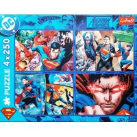 Пазли Trefl 4х250ел. Superman Сміливість Супермена №13340(6)