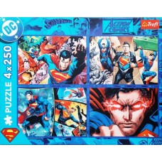 Пазли Trefl 4х250ел. Superman Сміливість Супермена №13340(6)