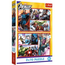 Пазли Trefl 2x70ел. The Avengers Стати героєм №34439