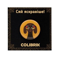 Значок пін "Такса в окулярах" №480230