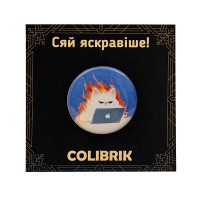 Значок пін "Палаючий кіт" №480259