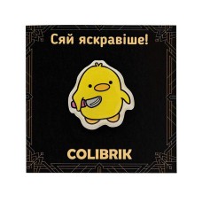 Значок пін "Качка з ножем" №480248