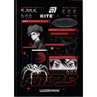 Щоденник шк. А5 "Kite" №K26-262-8 Red Anime тв.обкл.(20)