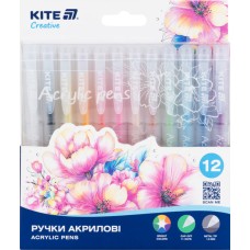 Набір ручок акрил. "Kite" №K-1295 Creative 12шт