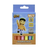 Крейда кольор. "Yes" №400574 12шт Stumble Guys кругла