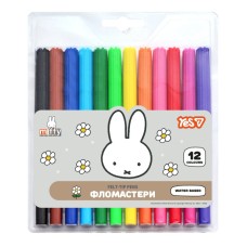 Фломастери "Yes" 12кольор. "Miffy" №650604