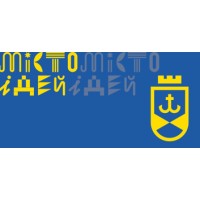 Прапорець№9"Туристичний прапор Вінниці.Синій"(25х12)одностор.з пласт.одноріжковою підставк
