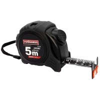 Рулетка HaisserCompact з магніт.,2-х сторон.автофіксат.нейлон.покриття,чорна№94643 5мх25мм