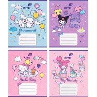 Зошит 12арк. кос. лін. "Kite" софт тач  + УФ лак Hello Kitty №HK26-235-2(25)(600)
