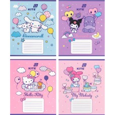 Зошит 12арк. кос. лін. "Kite" софт тач  + УФ лак Hello Kitty №HK26-235-2(25)(600)