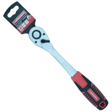Ручка-тріскачка з храповим механізмом Haisser 1/2",90 зубців,з підвіскою №143262/70260