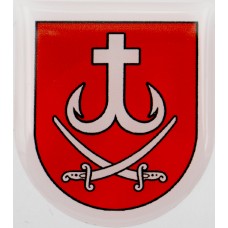 Об'ємна наклейка №1 "Герб Вінниці старий" 32х36мм/НСВ/
