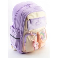 Рюкзак 2від.,3карм. 18" №90187-purple(20)