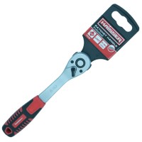 Ручка-тріскачка з храповим механізмом Haisser 1/4",90 зубців,з підвіскою №143259/70258