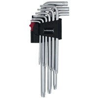 Набір ключів Haisser Torx з отвором 9шт Т10-50 №102897/48115