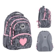 Рюкзак "GoPack" Education Fluffy Heart 2від.3карм. №GO26-175M-4
