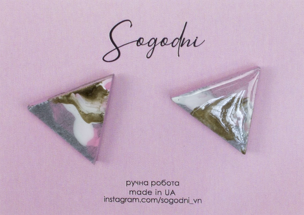 Сережки цвяшки «Sogodni» Geometry M