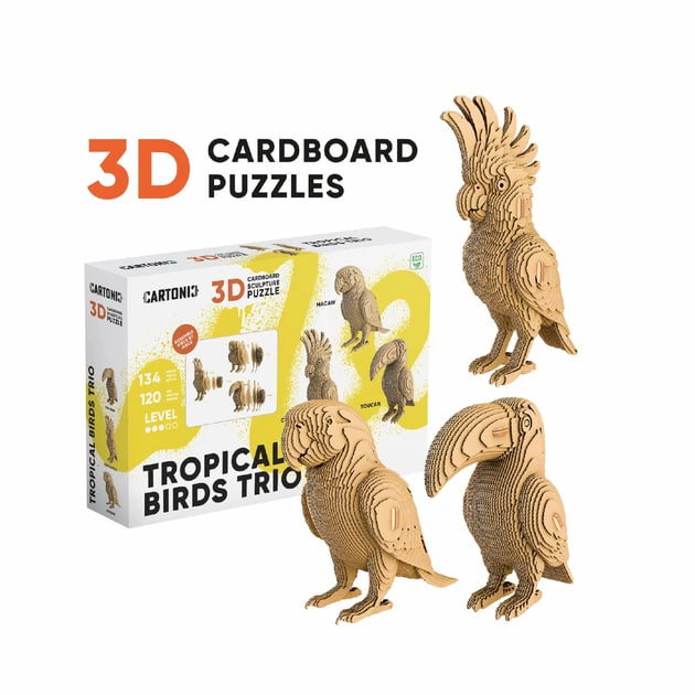 Пазли 3D «Cartonic» Tropical Birds Trio