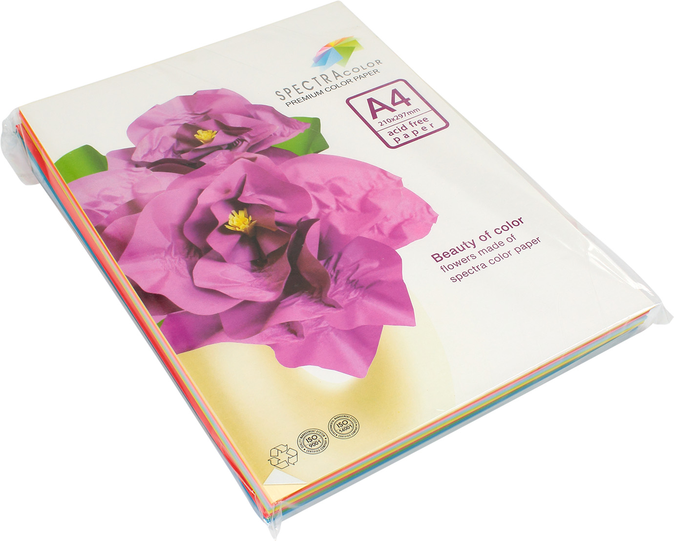 Папір кольоровий А4 160г/м2 супер асорті 10×10 Spectra Color-Rainbow Pack IT 85 B 100 шт
