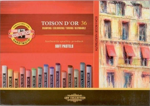 Крейда-пастель суха м'яка «TOISON D'OR» 36 кольорів