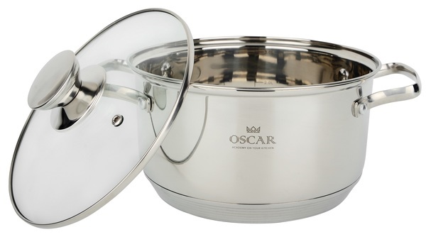 Каструля з нержавіючої сталі «Oscar Grand» 22см 4,75л з кришкою