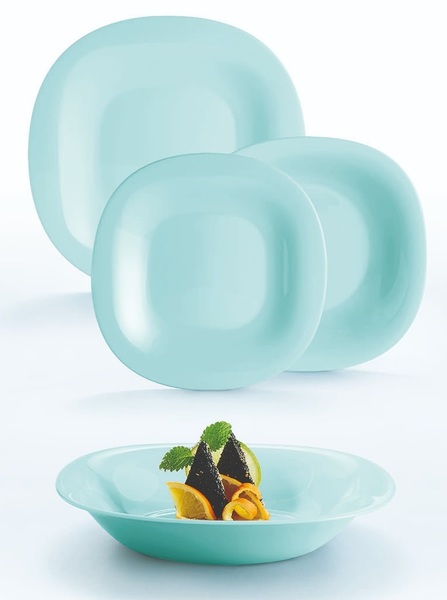 Сервіз столовий скло 18 предметів «Luminarc.Carine Light Turquoise»