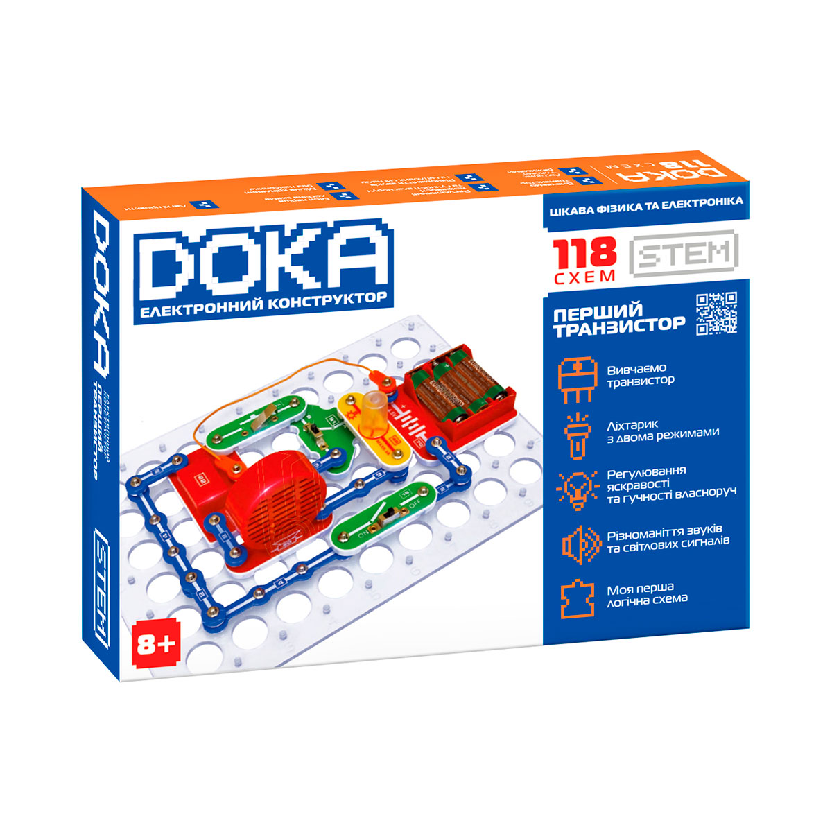 Конструктор електронний «Doka» 118схем