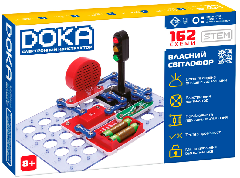 Конструктор електронний «Doka» 162 схеми
