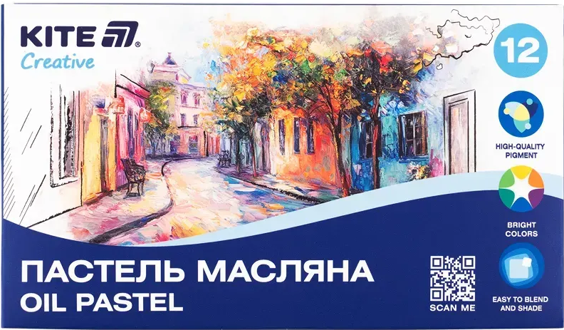 Пастель масляна Creative 12 кольорів