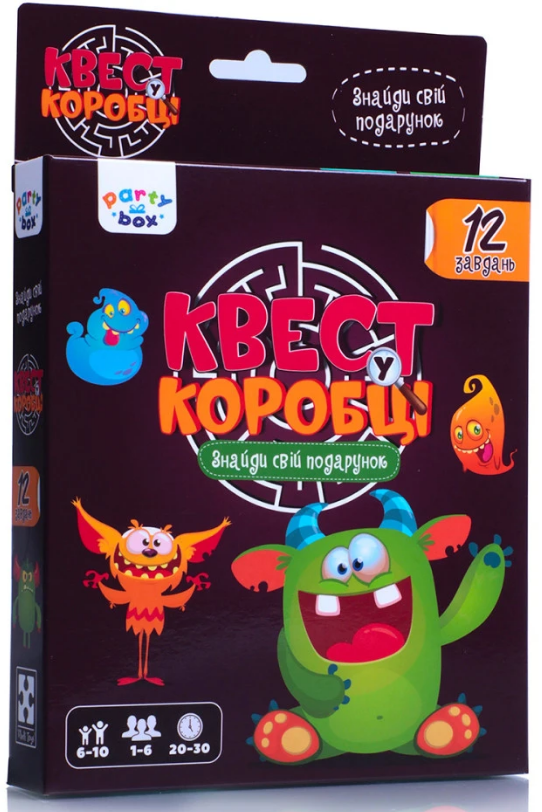 Гра настільна «Квест у коробці. Монстри»