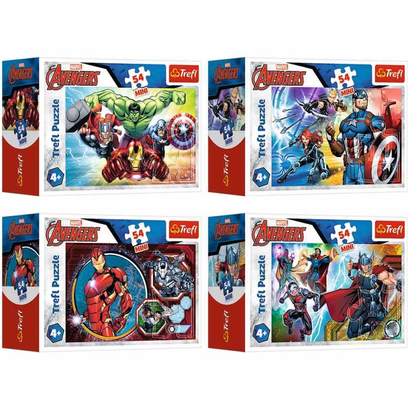 Пазли 54 елементи Mini The Avengers Герої /19616