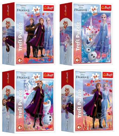 Пазли 54 елементи Mini Frozen У світі Анни та Ельзи /19640