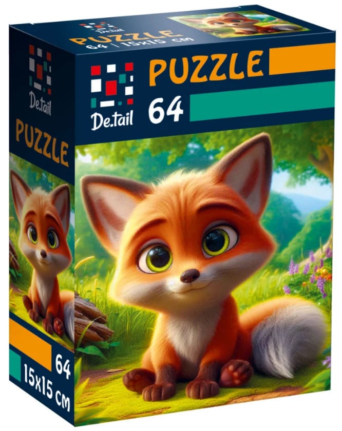 Пазли De.tail 64 елементи Допитливе лисеня